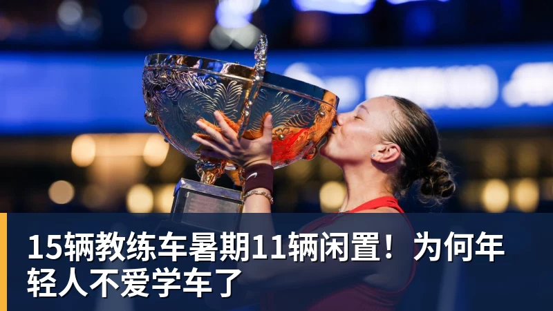 15辆教练车暑期11辆闲置！为何年轻人不爱学车了